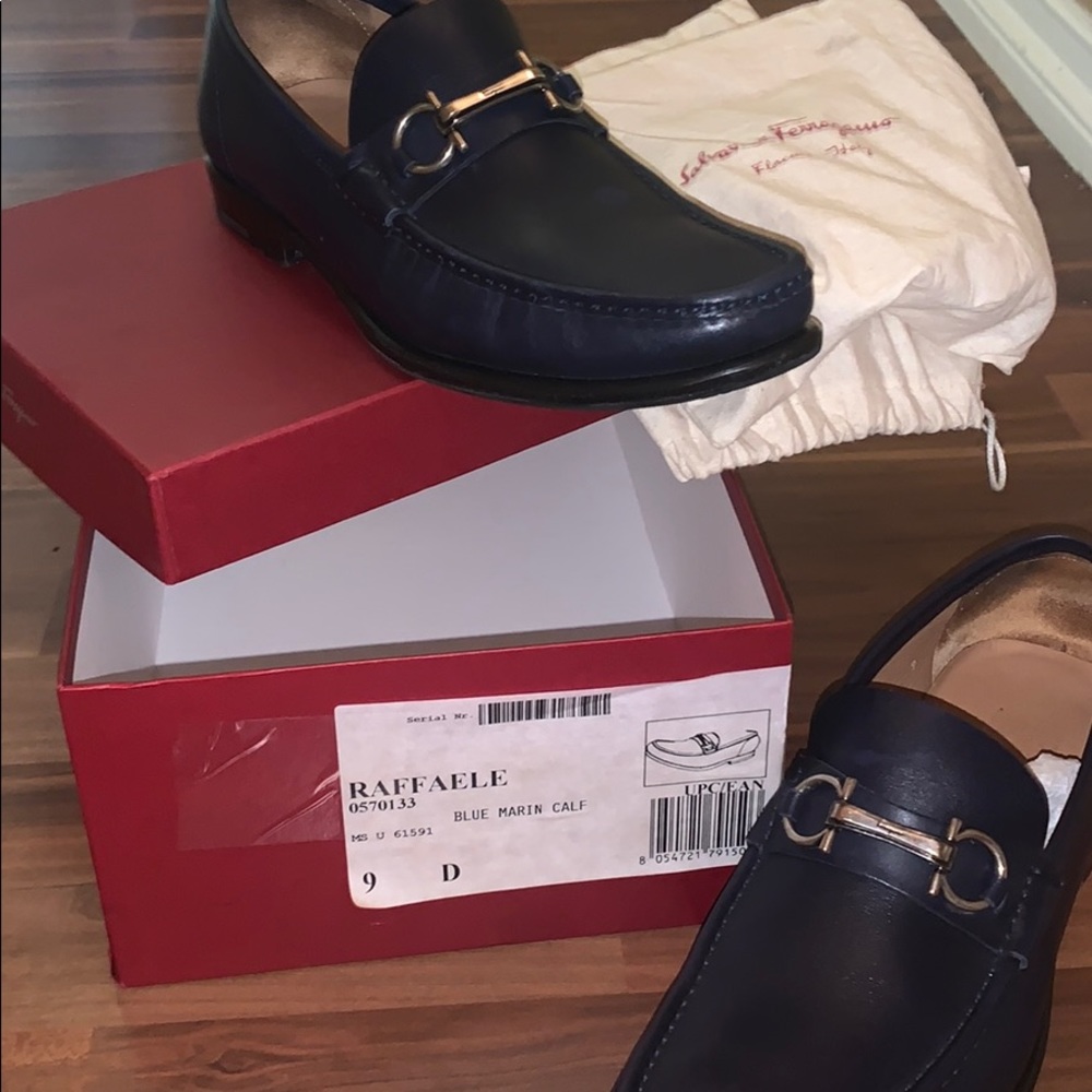Ferragamo Salvatore loafers blue